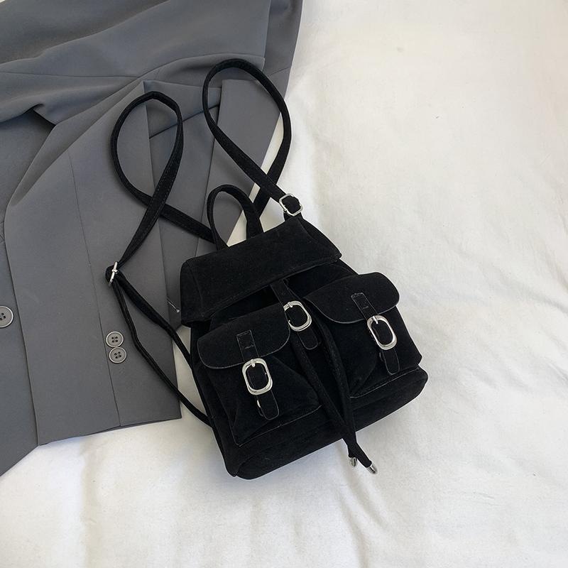 Vintage Nubuck Leather Shoulder Bag Anti theft Backpack Fashion Tassel Handbags Casual Travel Ladies Bagpack Mochilas School Bag