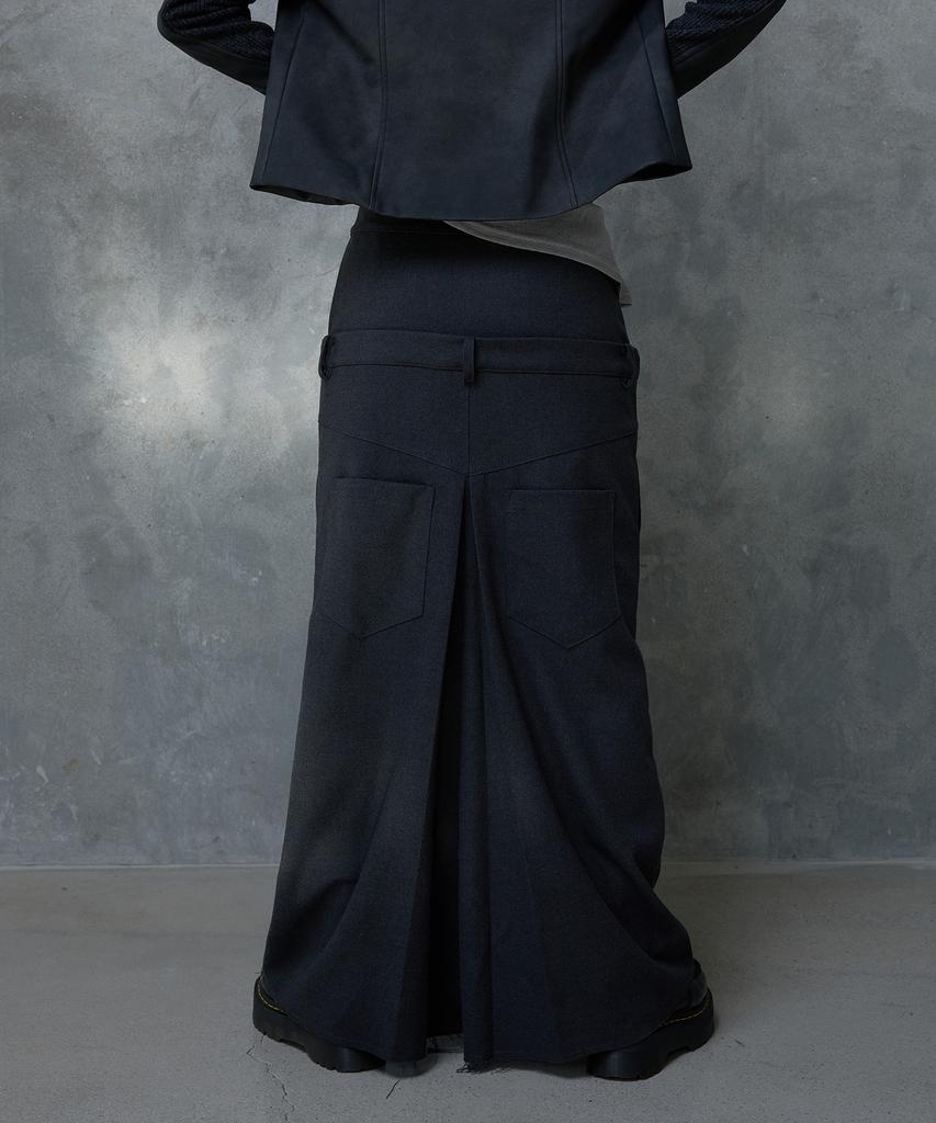 Seutillesseodi Double Waist Maxi Skirt