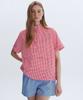 CLOVE [26Sm Clove] Check Half Sleeve Anorak (Red)