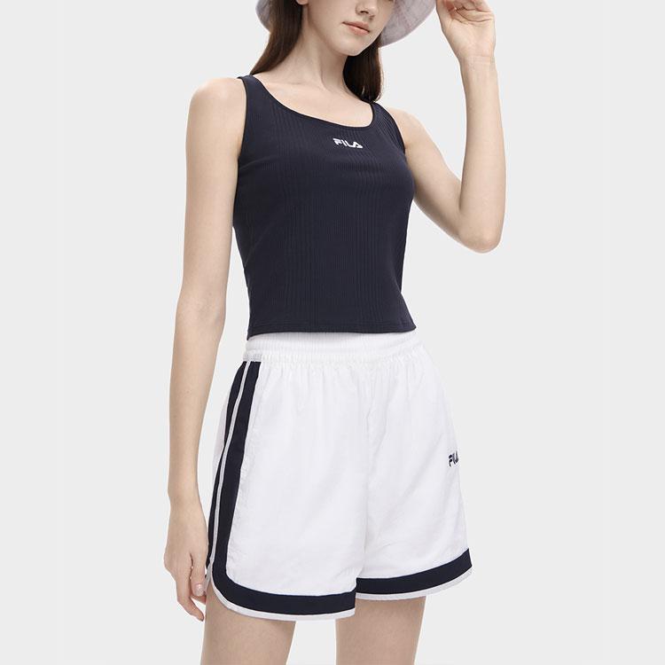 Fila Embroidered Logo Round Neck Tank Top Women Tops Legendary-Blue F11W329106FNV