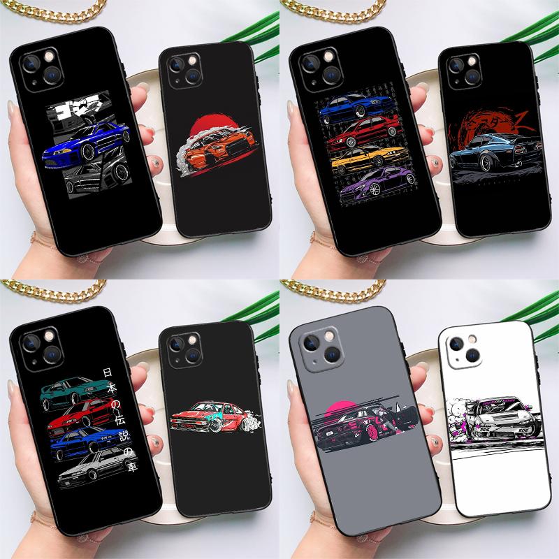 Sports Car JDM Tokyo Drift Case For Oppo A74 A54 A94 A80 A60 A40 A18 A38 A58 A78 A98 A96 A76 A16 A15 A17 A57 A5 A6 Pro