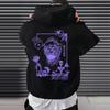 Gothic Printed Sweatshirt Men's Women's Fleece Casual Hooded Pullover Harajuku Hoodies Autumn Winter Loose Oversized Streetwear