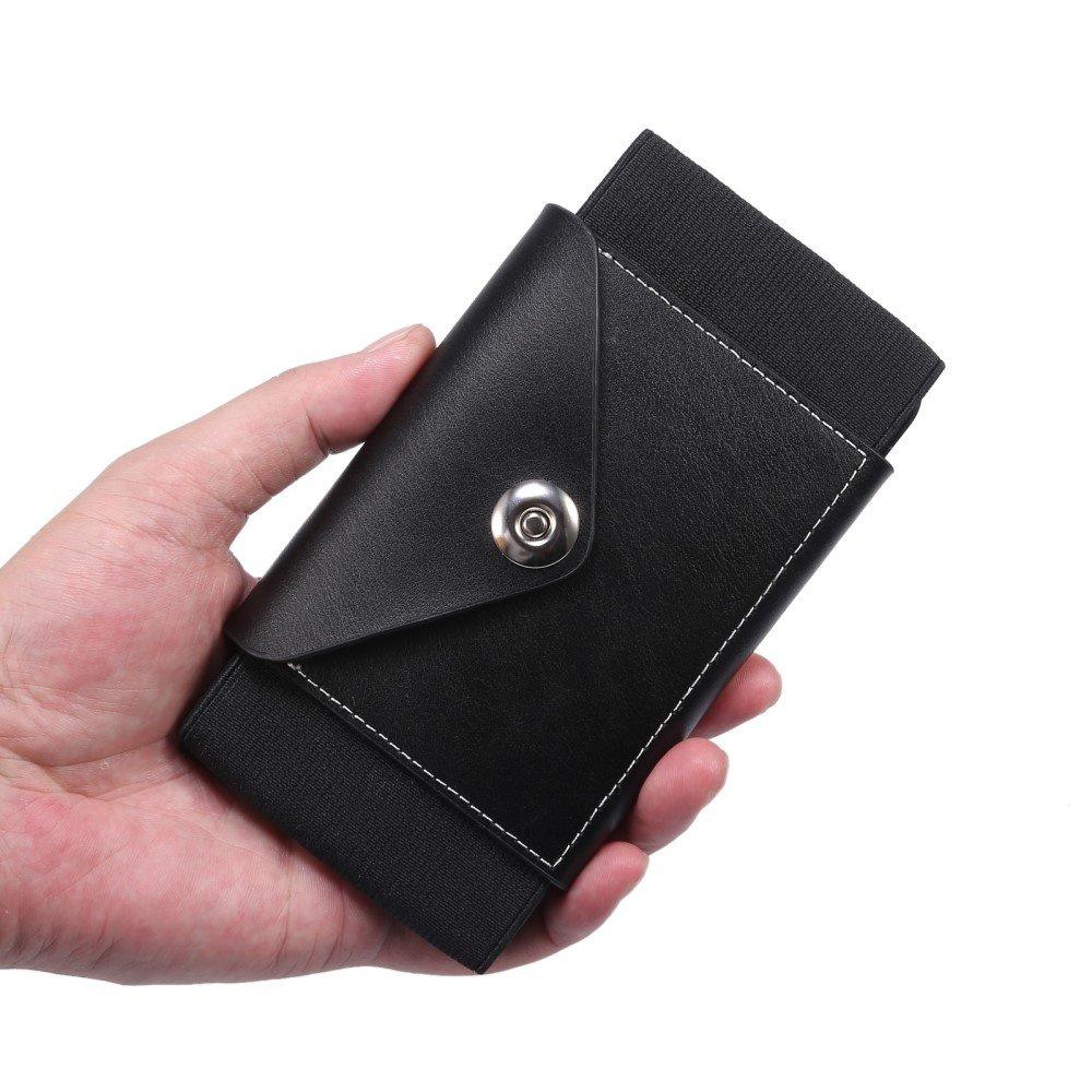 Vertical Flip Leather Belt Holster for 5.8 - 6.1 inch Phones, Black