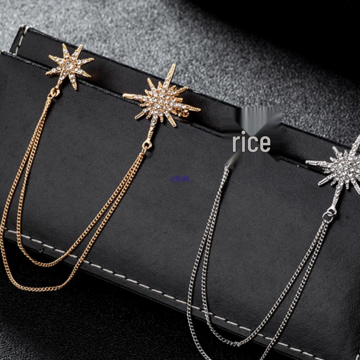 

Ретро британская цепочная брошь: Универсальная брошь без шитья для мужских и женских пиджаков и аксессуаров Gold Deer Head