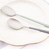 8Pcs Korean Dinnerware Set Silver High Quality Stainless Steel Flatware Set Matte Dinner Spoon Chopsticks Tableware Cutlery Set