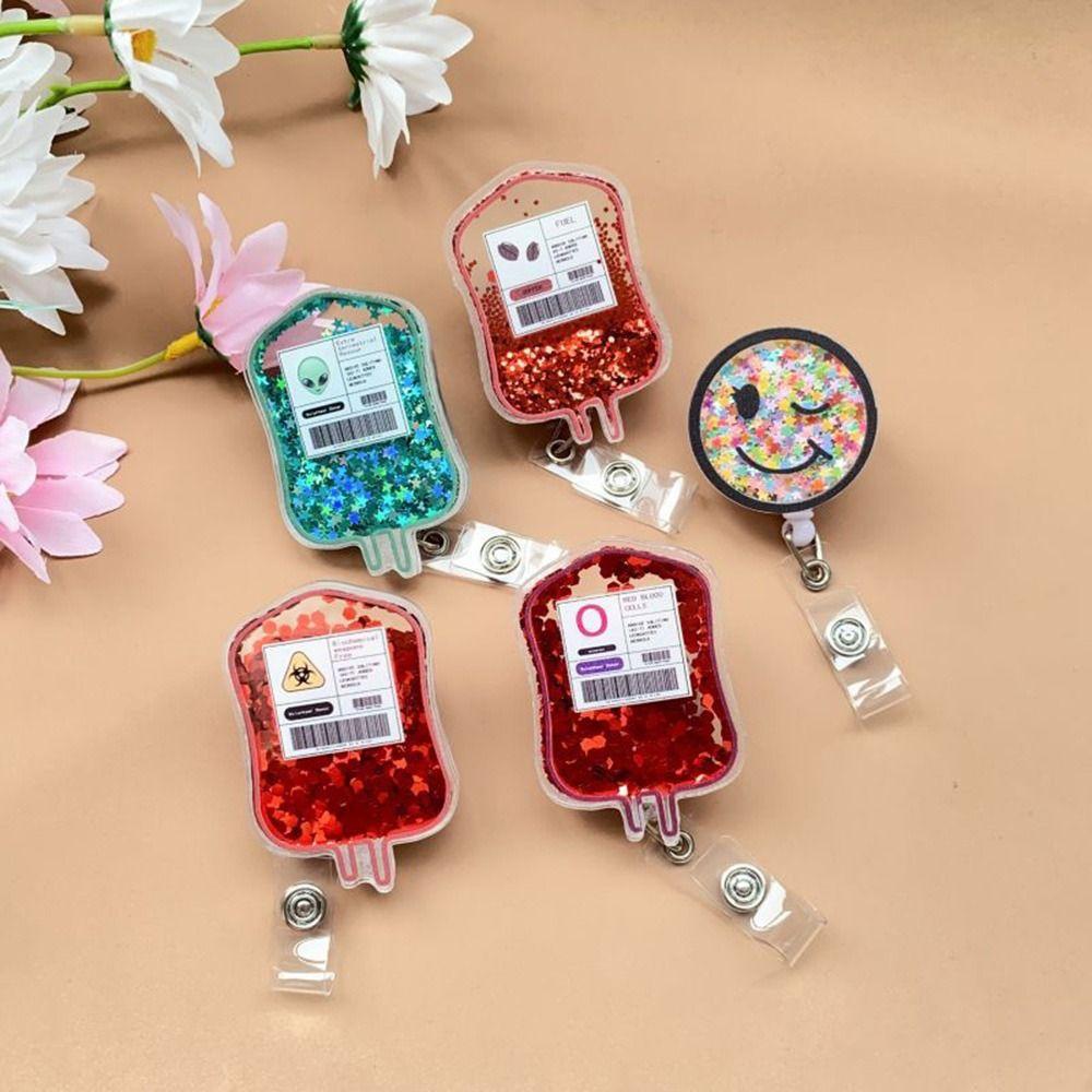 Retractable ID Badge Reels Lanyard Name Tag Holder NEW Nursing ID Badge Holder