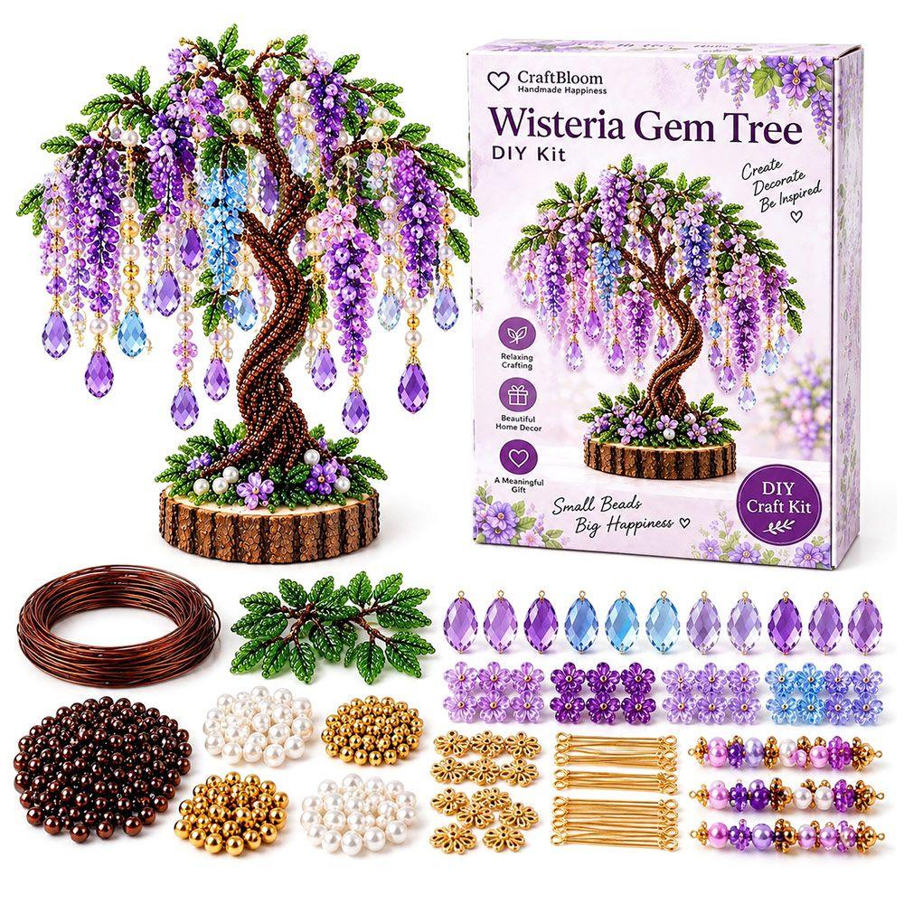 Multi-Color Beads Christmas Tree Ornament Kit Ornament Kit Festive Holiday Activity
