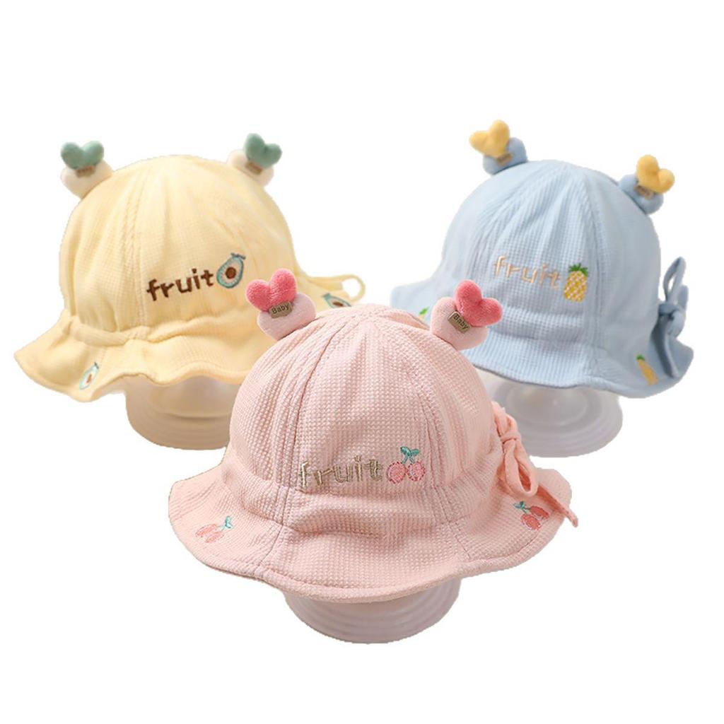 Adorable Baby Sun Protection Bucket Hat for Boys & Girls - Cute Newborn Spring & Autumn Hat
