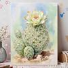 Frameless Pearl Painting Kit Cactus Pattern DIY 3D Bead Art Canvas Relaxing Handmade Craft for Adults Home Decor