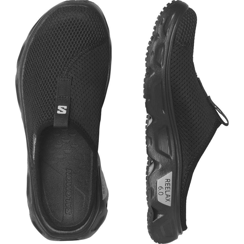 Salomon Trail Running REELAX SLIDE WOMEN Slide L47112400 cm 6.0 (Relax 6.0) Women's Black/Black/Alloy 24.0