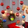 Outdoor Christmas Decorations Double Sided Hanging Ornaments Plastic Xmas Tree Decor for Home and Yard Holiday