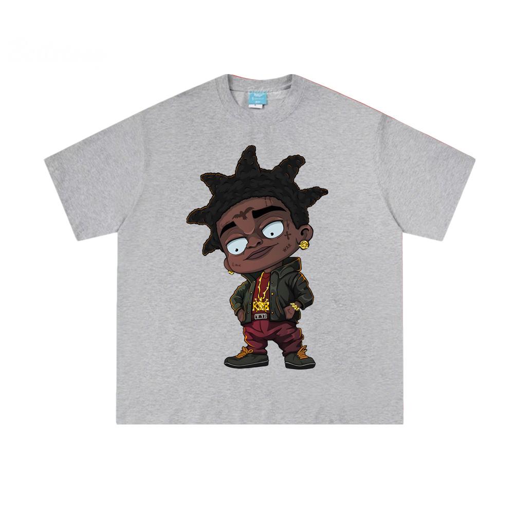 Kodak Black 2025 NewT Shirt Summer Round Neck Tee-shirt 100%Cotton Clothing High Quality Female/Male Hip Hop Tops