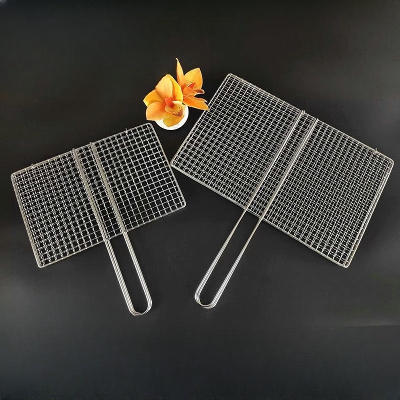Folding BBQ Grill Net with Clip