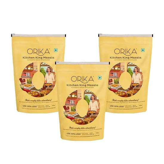 

Orika Kitchen King Masala Powder (Pack of 3, 100 g Each)