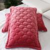 Crystal Velvet Pillowcase Quilted Thickened Warm Suede Flannel Short Plush Autumn and Winter Pillowcase