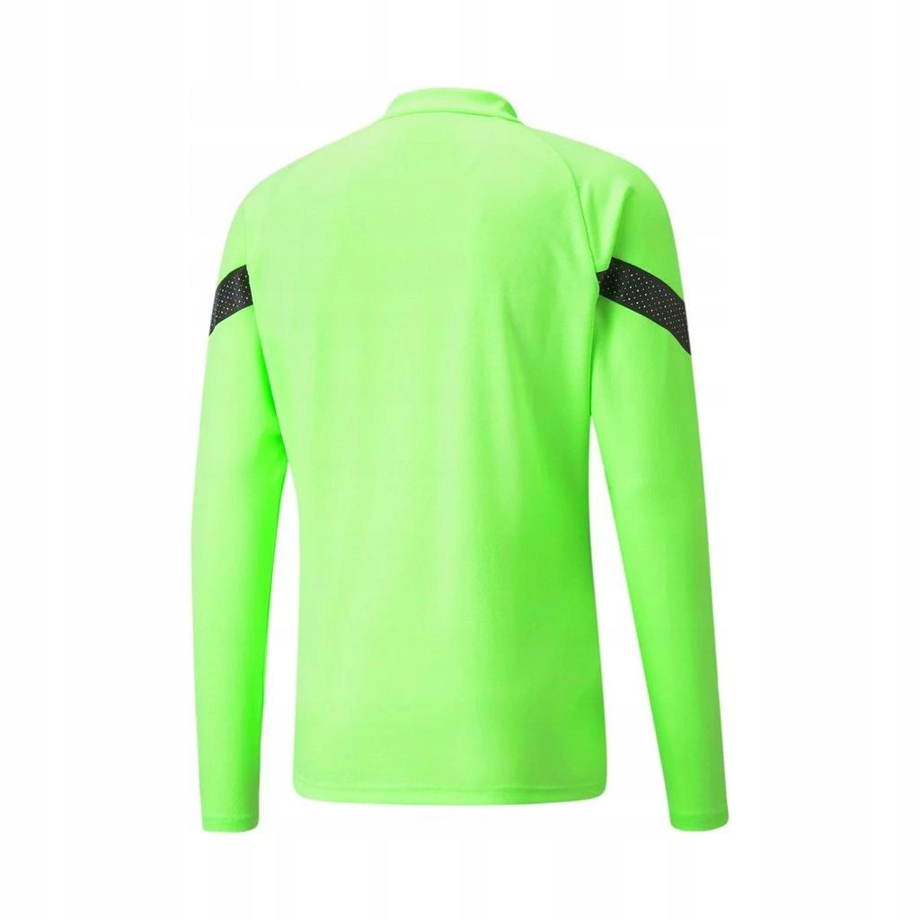 Y4127 PUMA teamFINAL Training 1/4 Zip Top Fizzy Lime MEN'S SWEATSHIRT XS