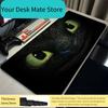 Mouse Pad Laptop Gaming Accessories Keyboard Rug XXL Anime Ttoothless Fury Dragon Desk Mat PC Kawaii Black Mousepad Soft Carpet