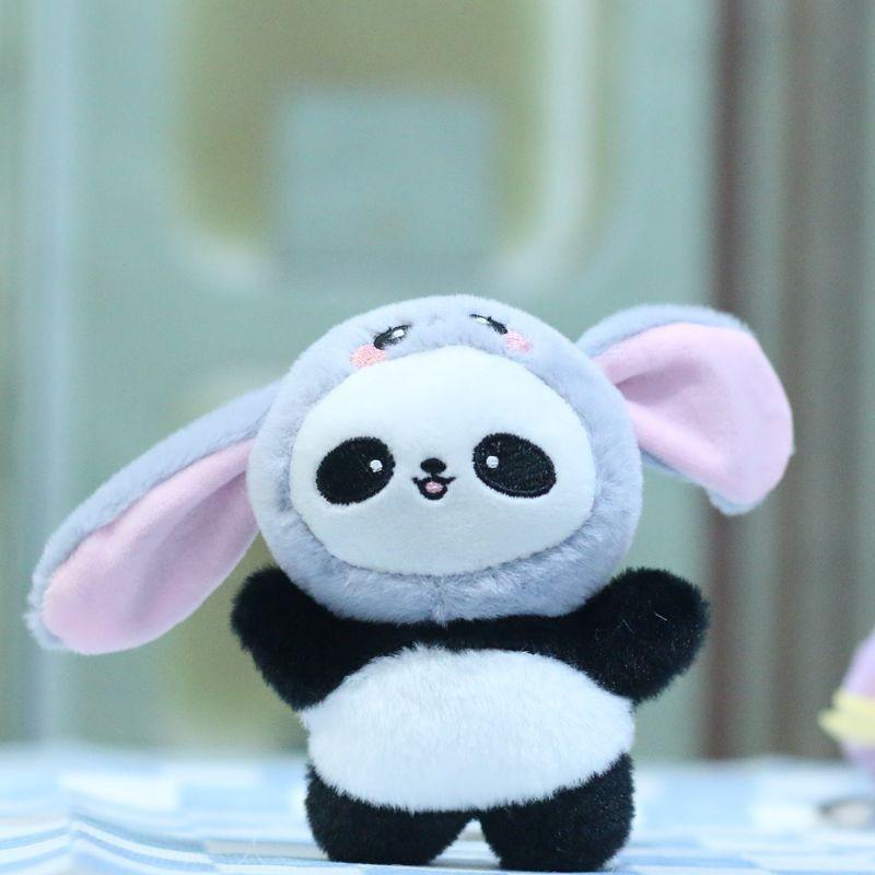 Adorable Panda Plush Keychain Soft Toy Cute Cartoon Animal Accessory For Bags