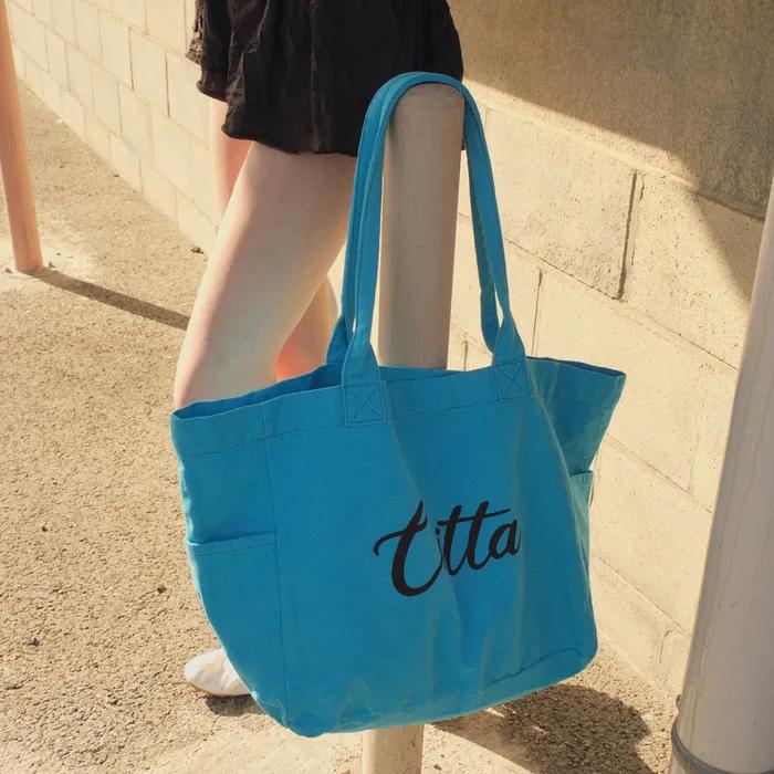 Colorful Canvas Bag_CTA952(Blue)