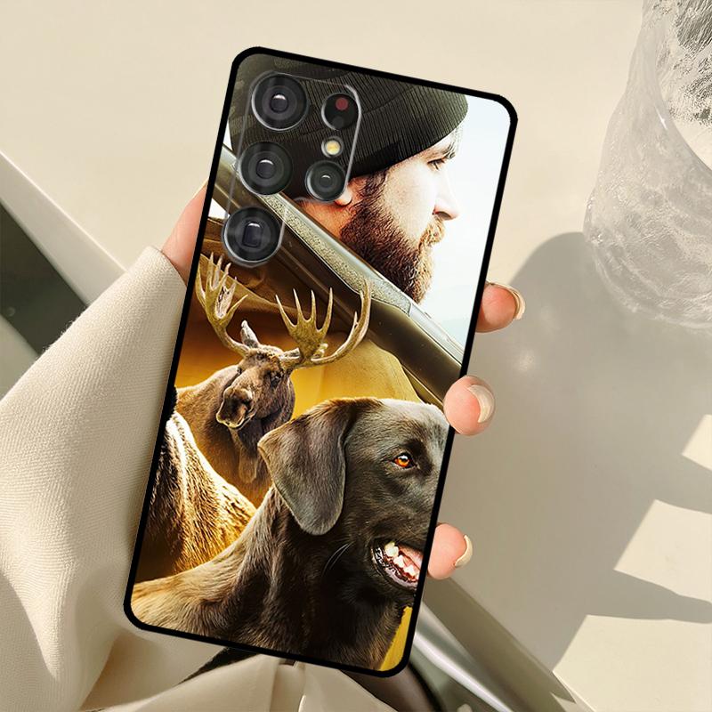 

Hunting Animal and Fishing Man Case For Samsung Galaxy S23 S22 S21 Ultra Note 20 S8 S9 S10 Note 10 Plus S20 FE S21 FE Cover Galaxy S9
