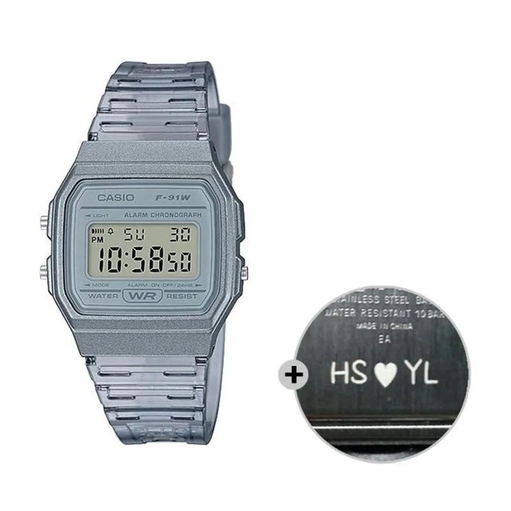 Cio Digital Watch Unisex Couple F-91WS-8D