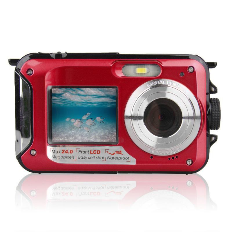Waterproof Dual-Screen 24MP HD Digital Camera - Model HD268 (English Version)