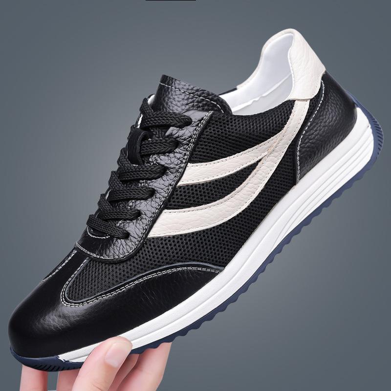 

Genuine leather men s shoes 2025 summer new Forrest Gump casual shoes Korean version trendy versatile first-layer cowhide sports shoes men 38