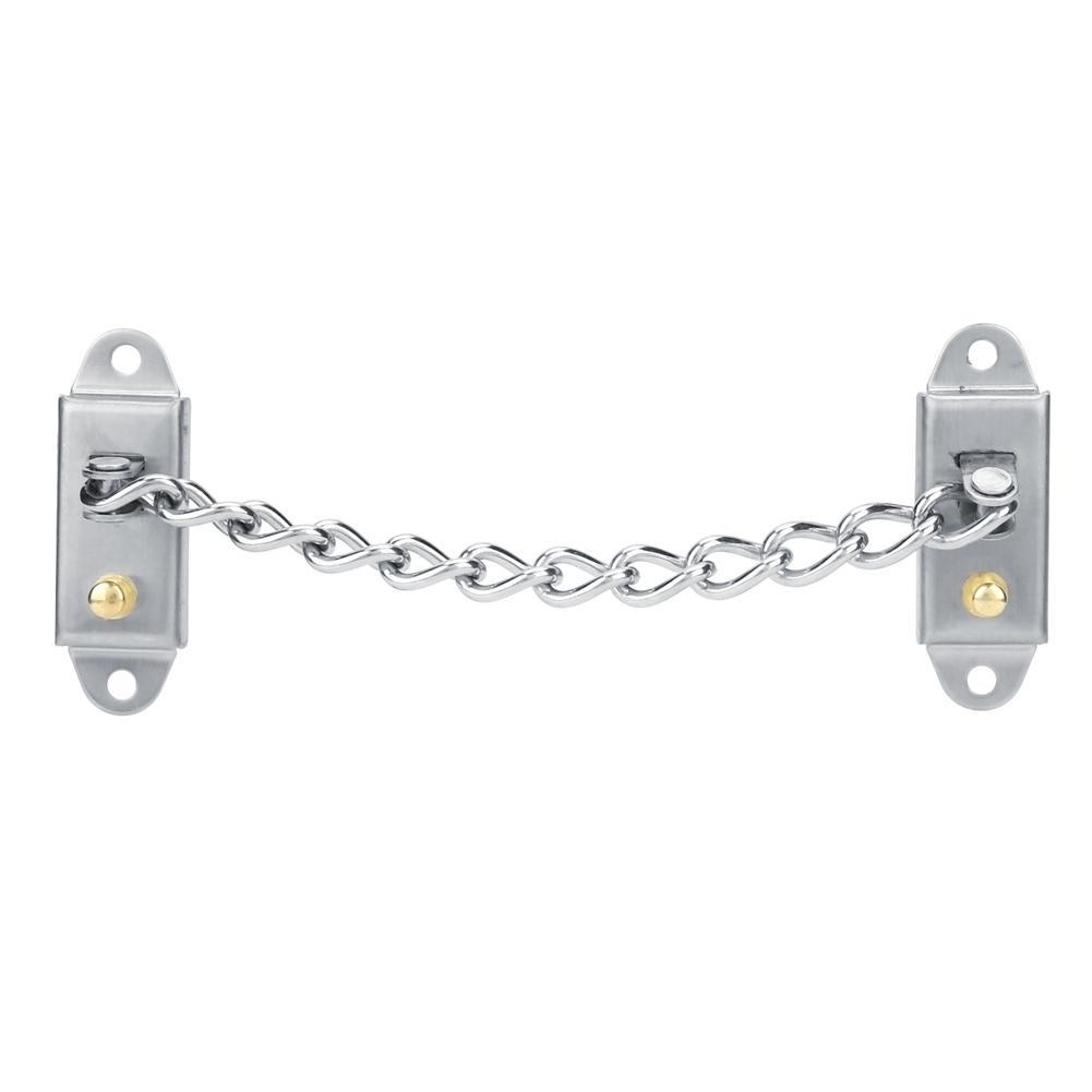 Stainless Steel Anti-Theft Door Chain Lock House Security Guard Bolt Latch WA Stainless Steel Anti-Theft Door Chain Lock House Security Guard Bolt Latch WA