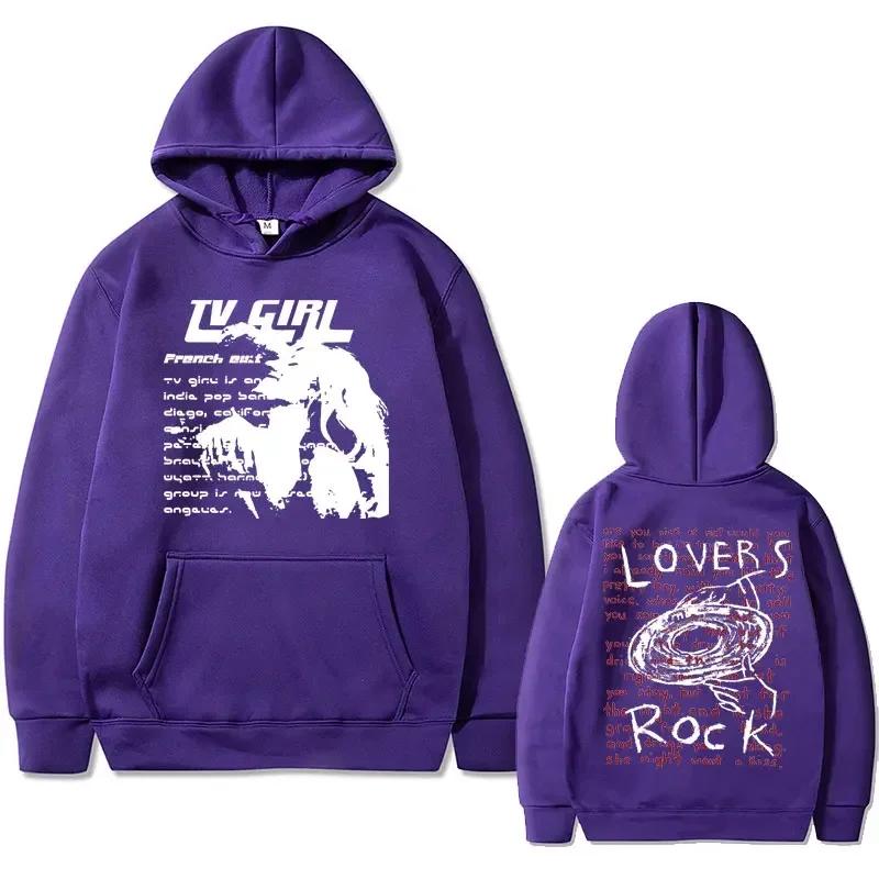 Retro-Fashion Herren-Hoodie TV-Mädchen-Enthusiast Rock-Song bedruckter Hoodie, Französisches Album-Poster, Produkt-Hoodie, warmer Pullover für Herbst und Winter