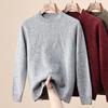 Hengyuanxiang Herren Pullover 100% Reine Wolle Grobstrick Rundhals