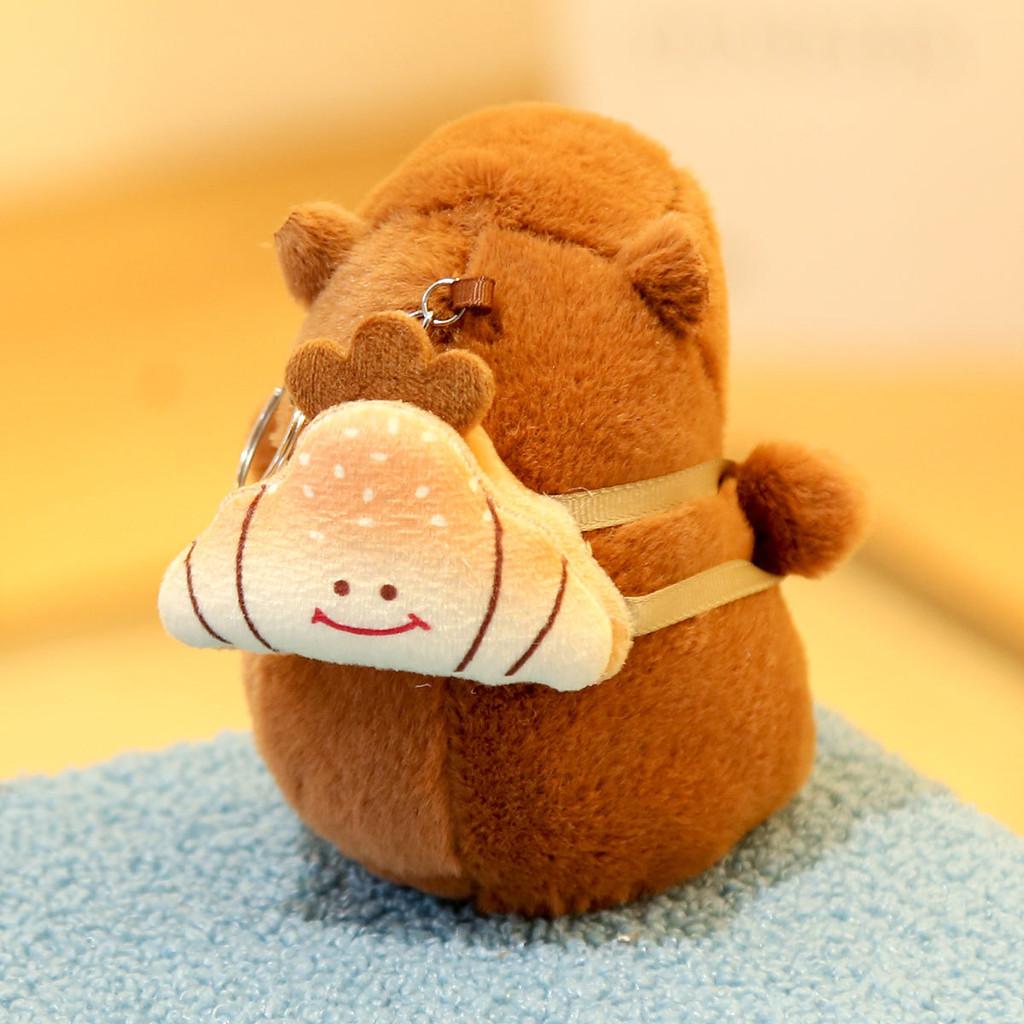 Capybara Soft Plush Doll Keychain With Pp Cotton Filling For Collectors And Gifts