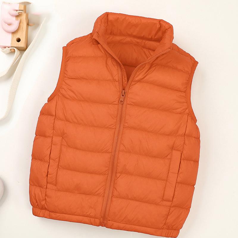 Autumn and Winter Children's Light Down Vest Sleeveless Vest Liner Boys and Girls Baby Winter Vest Vest Vest Vest Vest Vest