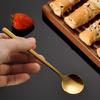 Stainless Steel Coffee Spoon Round for Head Spoon Korean Style Vintage Teaspoons