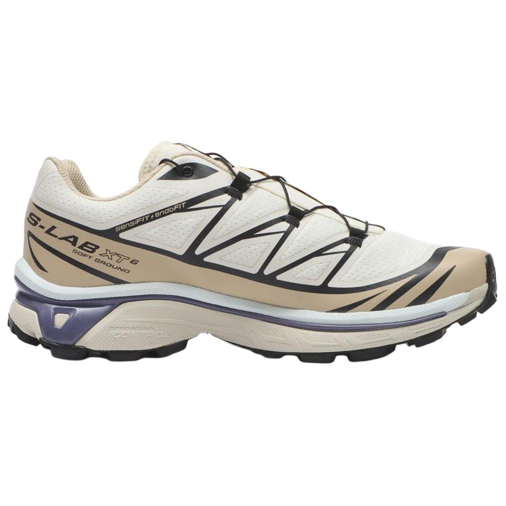 SALOMON XT 6 Trail Running Shoes Unisex Beige White Purple L49205900