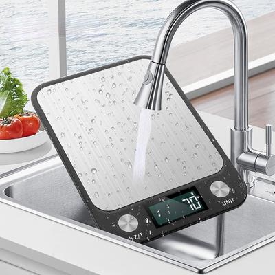 Küchenwaage 10 kg/22 lbs Digitale Lebensmittelwaage Genauigkeit innerhalb von 0,05 Unzen/1 Gramm, Edelstahl-Design für Kochen und Backen