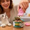 Food Can Opener Non-Slip Grip Pet Can Opener with Handle & Easy-Clean Design Durable Kitchen Tool for Cat Dog Food Cans Opener