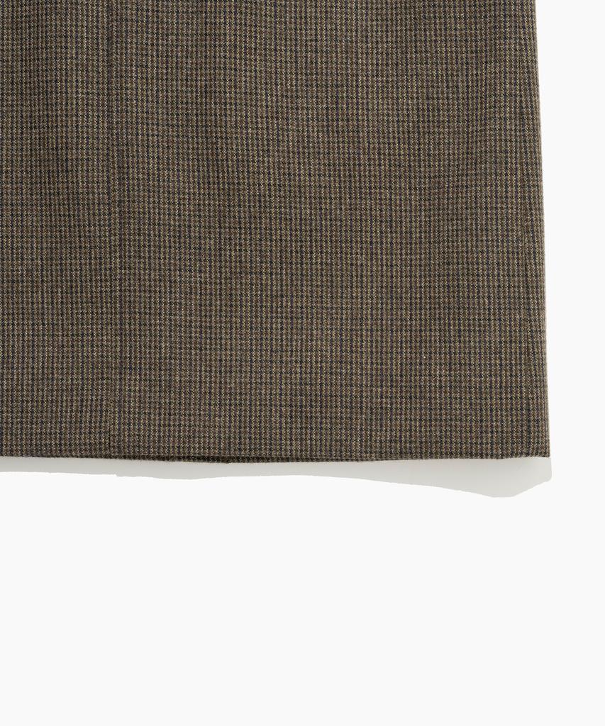 Tudment H-Line Pocket Skirt Brown Check