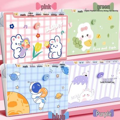 A4 Multi-Layer Accordion Folder: Large Capacity Student Cartoon File and Test Paper Organizer