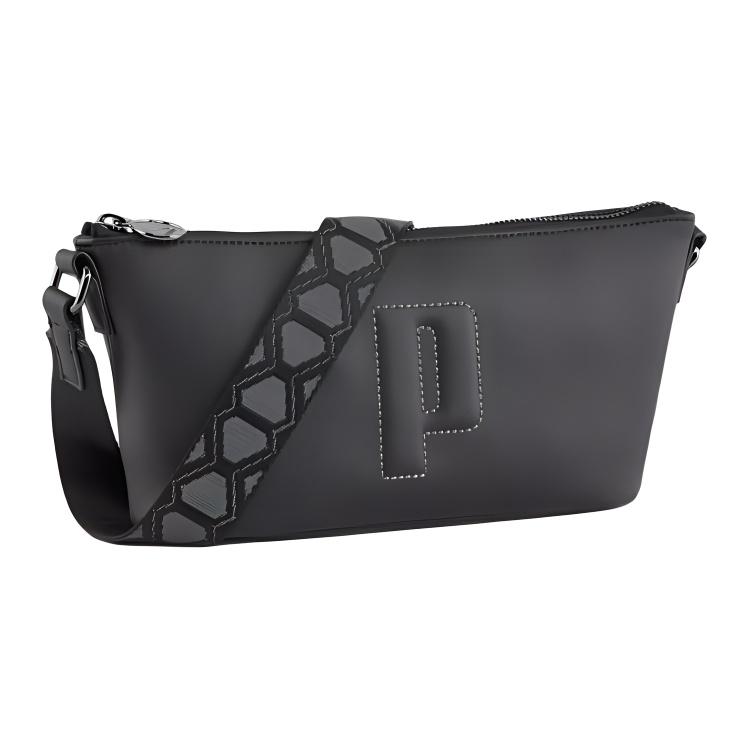 Puma Simple Sports Zipper Nylon Crossbody Shoulder Bag Unisex bags Black 090796-01 Black