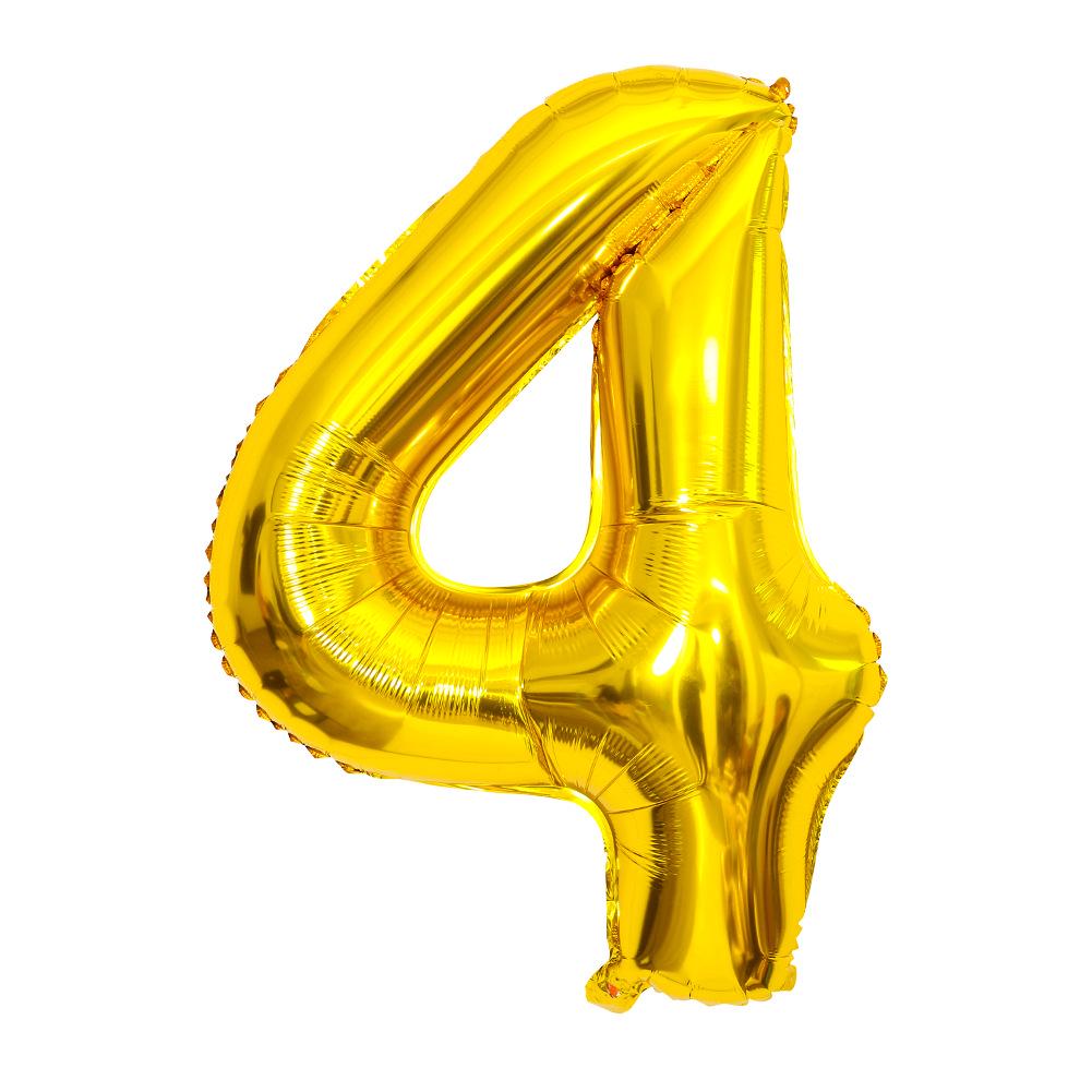 Globos de Aluminio con Número de 40 Pulgadas (EE. UU.) - Decoración de Fiesta