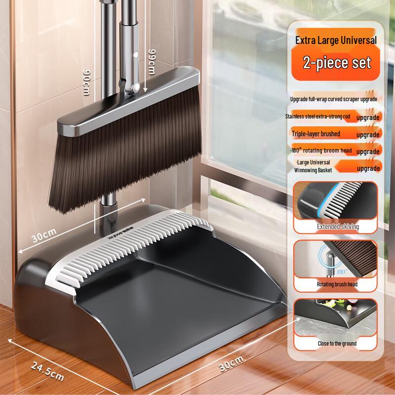 Ally 2025 Home Broom and Dustpan Set