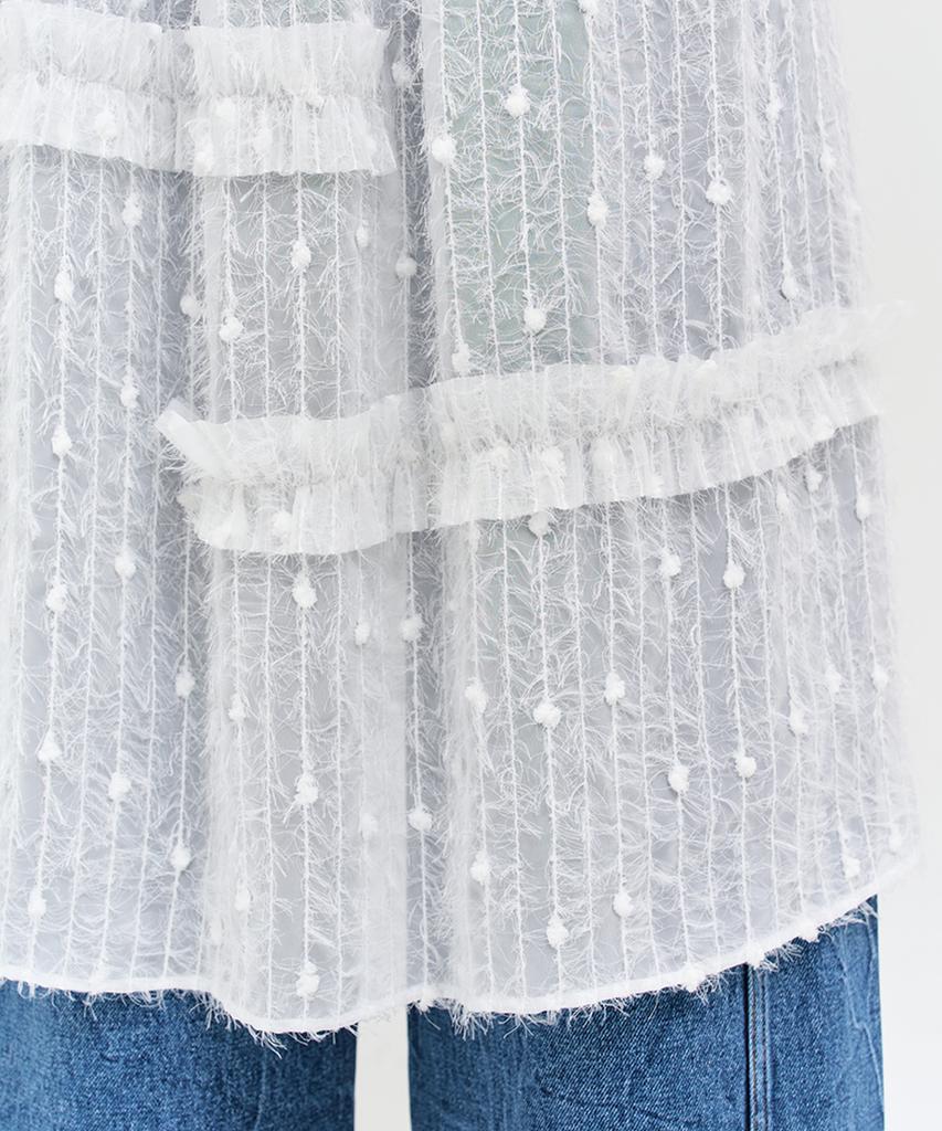 Editeom Defective Dress-White