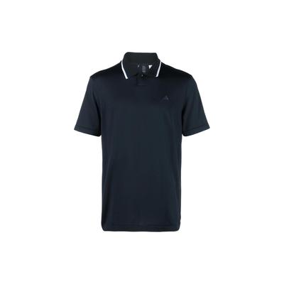 Striped Detail Golf Polo Shirt Men Tops Navy-Blue IA6400