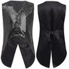 Boys Sparkly Sequin Vest Asymmetrical Hem Sleeveless Design for Parties Stage Events