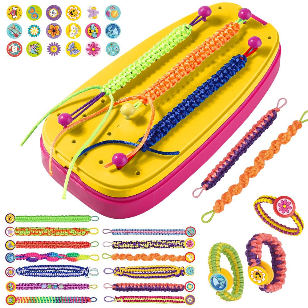 Kids Handmade Bracelet Making Kit, DIY Crafts for Girls, Colorful Friendship Bracelet Set, Educational Toy Gift