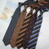 Retro Polka Dot and Stripe Men's Tie - 8cm Business Casual Korean Style Fashion Accessory