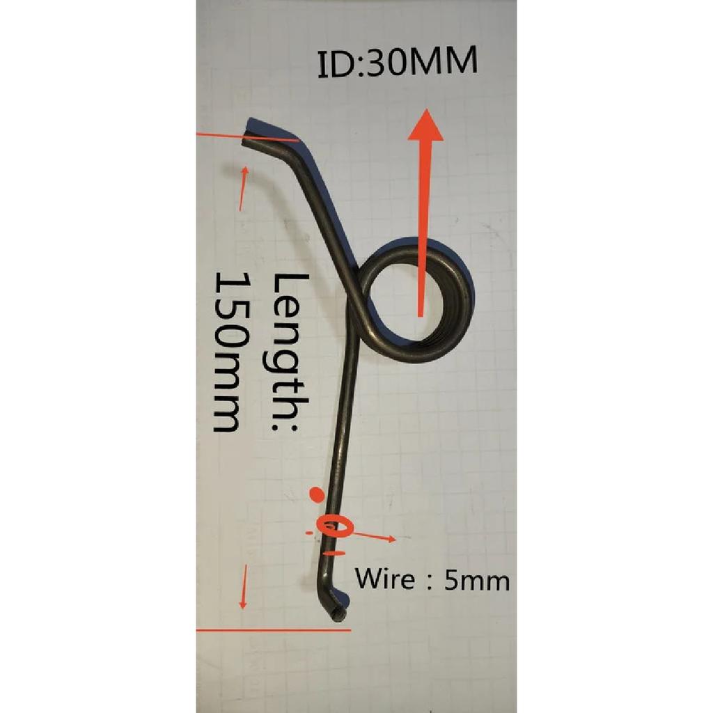 Hydraulisch elektrischer Gabelstapler Lenkung Schwerlastgriff Rückstellfeder Drahtdurchmesser 4mm 5mm Rückhol-Torsionsfeder