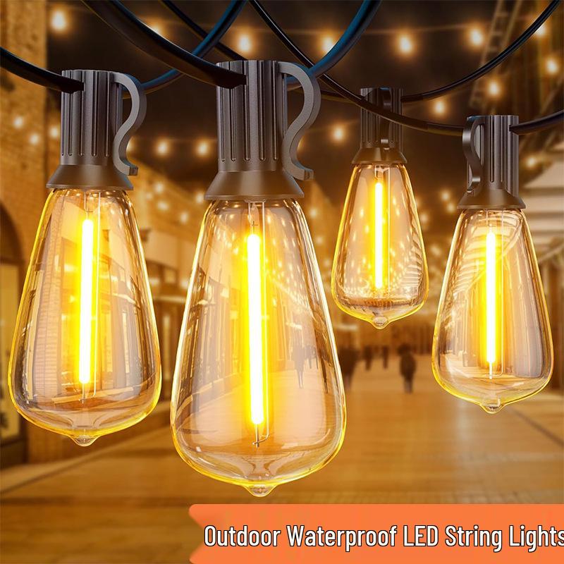 Cross-Border ST38 String Lights: Outdoor Waterproof LED for Camping, Tent, Courtyard, and Festival Decor