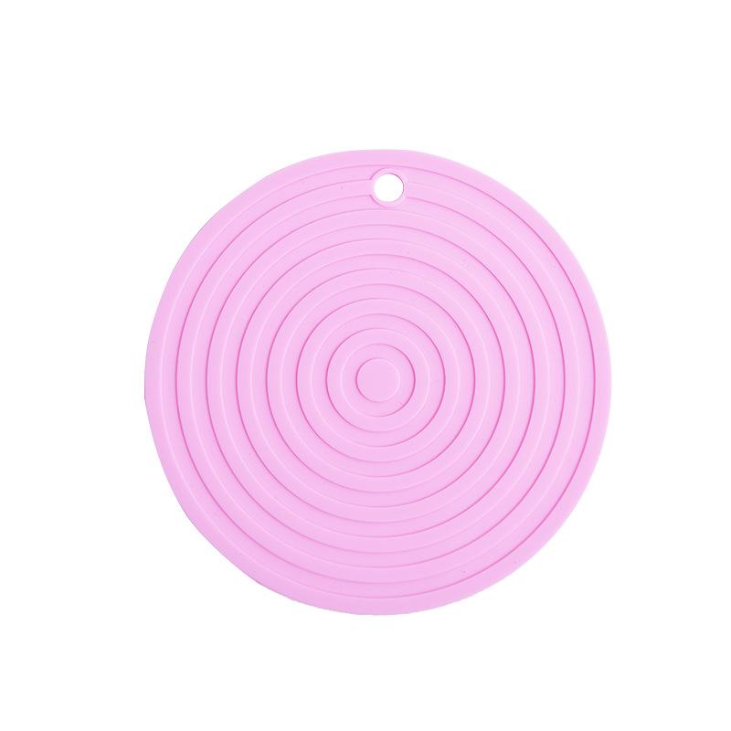 24CM Large Round Silicone Pad Anti-scalding Insulation Pad Placemat Pot Pad Plate Pad High Temperature Household Table Mat