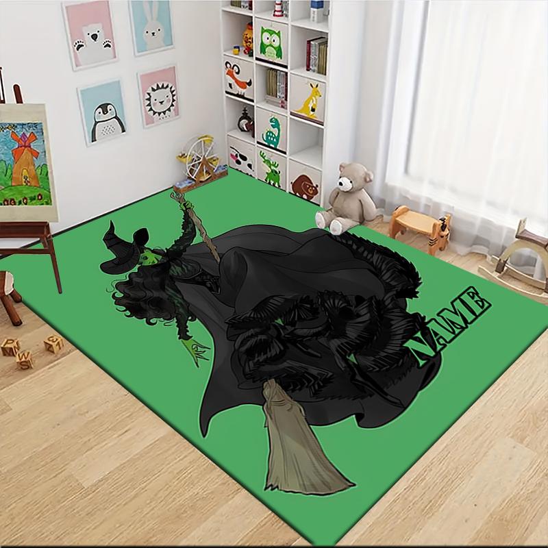 Custom Name Witch Princess Adventure Carpet Rug Customizable Soft Washable Anti-Slip Home Living Room Sofa Mats Personalized Rug. 0909336
